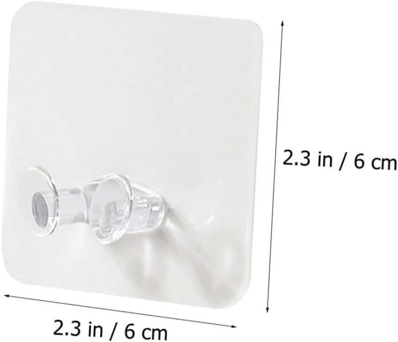 20 Pcs Clear Adhesive Cable Hooks Wall Mounted Cord Organizer No Trace Design - Image 5